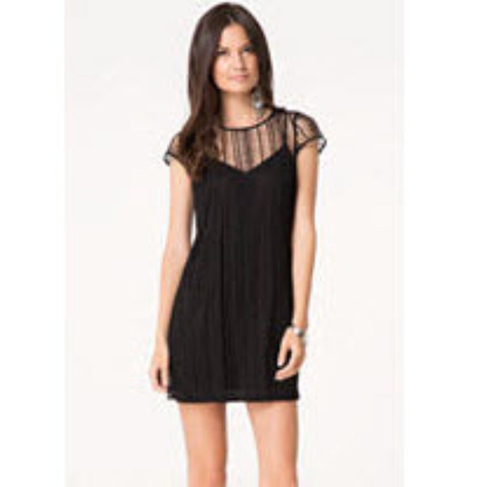 bebe Naomi Macrame Lace Dress (NWT)